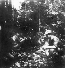 Even een rustpauze ingelast om de inwendige mens te versterken.carol/koos.jpg