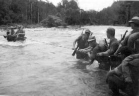 Met de brigadelijn de woeste kali Andy oversteken. carol/antoon.map280608.jpg